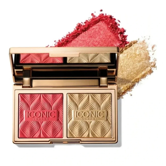 Iconic London Coral Duo/Duo Silk Glow New No Box - Picture 1 of 4